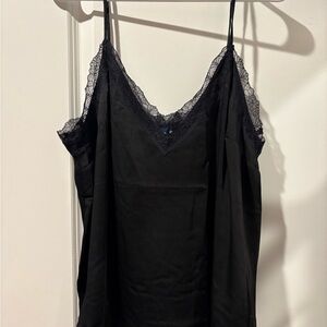 Old Navy Black Lace Detail Top